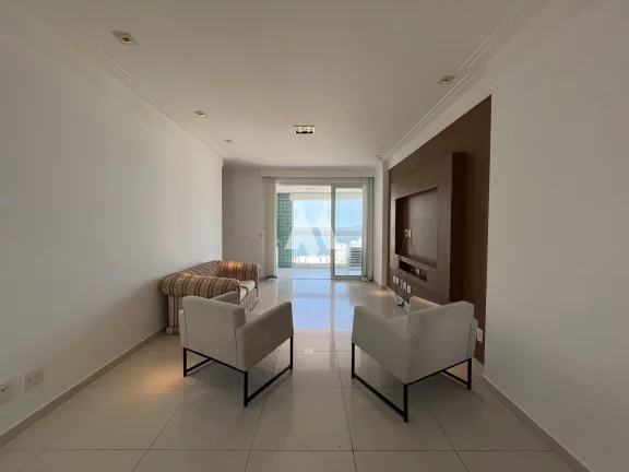 Imagem Apartamento com varanda e vista mar 3 suítes 3 vagas e lazer á venda na Aparecida em Santos/SP