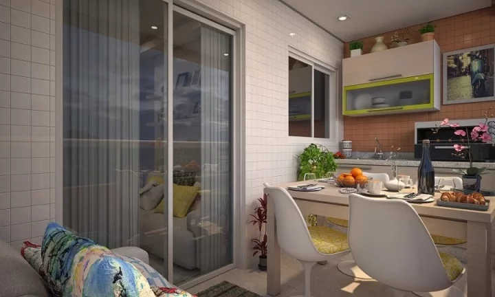 Imagem Apartamento com 2 dorms, Guilhermina, Praia Grande - R$ 394 mil, Cod: 1561