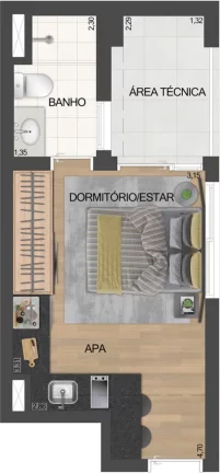 Imagem STUDIO RESIDENCIAL em São Paulo - SP, Vila Clementino
