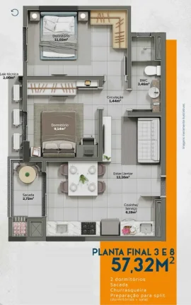 Imagem Apartamento na planta no Lídia Duarte em Camboriú.