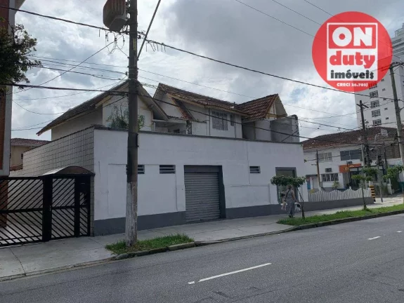 Imagem Espetacular Sobrado Comercial ou Residencial com 3 dormitórios, 256 m² - venda por R$ 5.300.000 ou aluguel por R$ 25.000/mês - Aparecida - Santos/SP