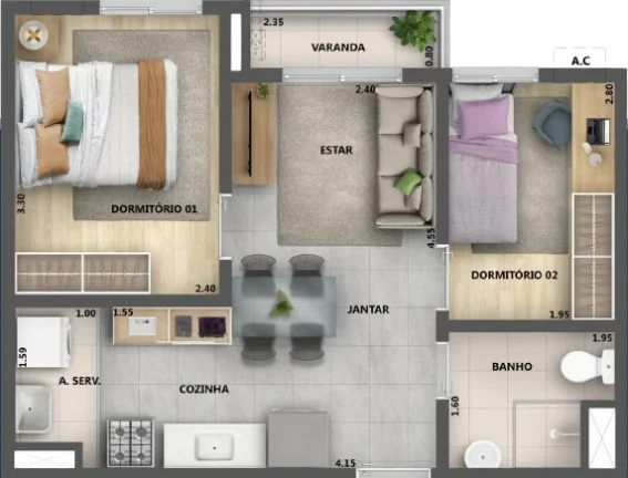 Imagem APARTAMENTO RESIDENCIAL em Rio de Janeiro - RJ, Irajá