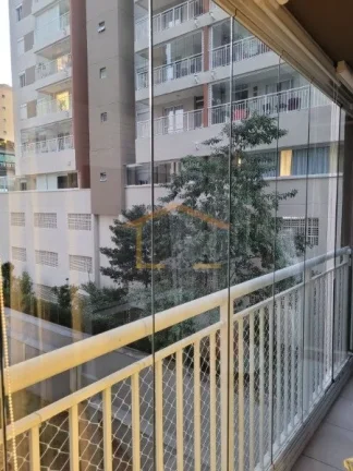 Imagem Apartamento 1 dormitório, com móveis planejados, sala integrada com a cozinha planejada, sacada, r...