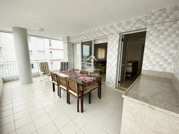 Imagem Apartamento à venda em Guarujá-SP, Vila Alzira: 3 quartos, 1 suíte, 2 salas, 2 banheiros, 2 vagas, 121m². Venha conferir!