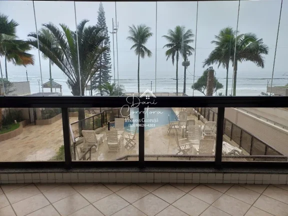 Imagem Apartamento frente mar nas Astúrias com lazer, 3 quartos com suíte e 2 vagas: 110m², venda ou locação!