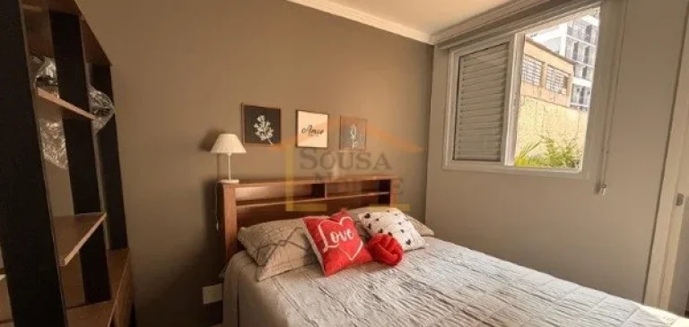 Imagem Apartamento de 30m², totalmente reformado e mobiliado. Conta com 1 dormitório sendo suíte, ambien...