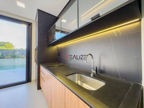 Imagem Casa moderna com 3 suítes e escritório à venda, 194 m² por R$ 1.790.000 - Condomínio London Park - Indaiatuba/SP
