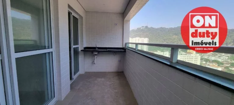 Imagem Apartamento com 2 dormitórios à venda, 55 m² por R$ 500.000,00 - Marapé - Santos/SP