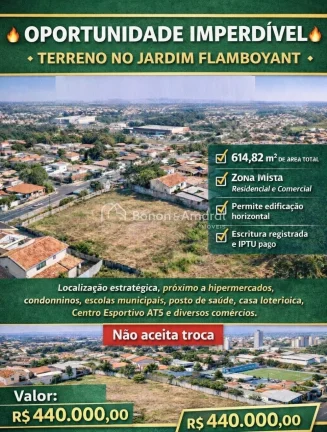 Imagem Terreno à venda no Jardim Flamboyant - Paulínia/SP | Zona mista | Excelente localização

Excelen...