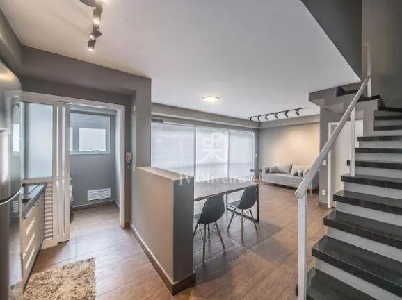 Imagem Apartamento Duplex com 1 dormitório, 89 m² - venda por R$ 1.780.000,00 ou aluguel por R$ 9.536,60/mês - Vila Gertrudes - São Paulo/SP