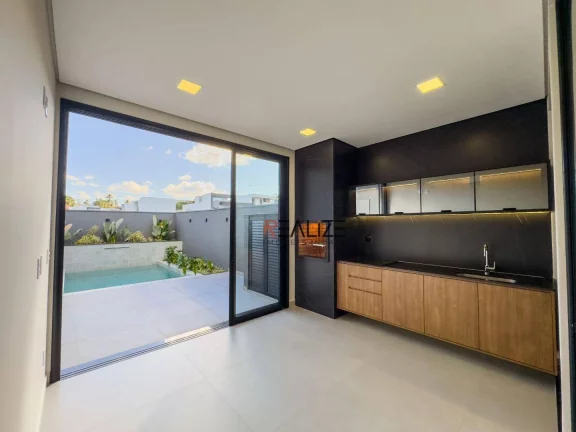 Imagem Casa moderna com 3 suítes e escritório à venda, 194 m² por R$ 1.790.000 - Condomínio London Park - Indaiatuba/SP