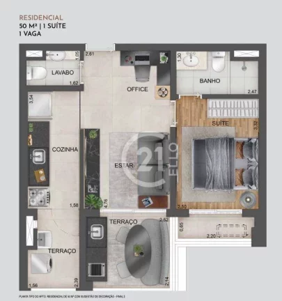 Imagem Apartamento com 1 dormitório à venda, 51 m² por R$ 820.000,00 - Vila Clementino - São Paulo/SP