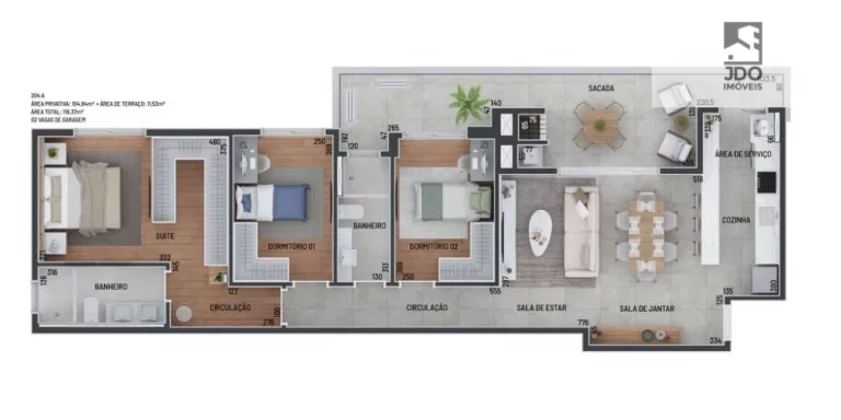 Imagem Apartamento a Venda no bairro Alto da Rua Xv - Curitiba, PR