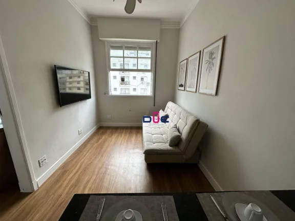Imagem Apartamento com 1 dormitório à venda, 36 m² por R$ 335.000 - Embaré - Santos/SP