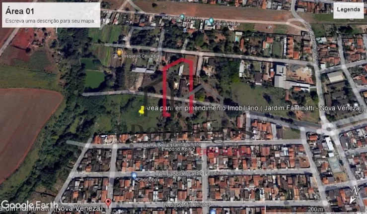 Imagem ÁREA À VENDA DE 33.300,00 M², PRÓXIMO A AVENIDA EMÍLIO BOSCO NO BAIRRO MATÃO - SUMARÉ - SP
