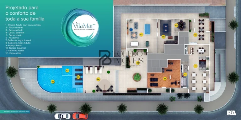 Imagem Residencial VilaMar – Lançamento em Praia Grande 01 e 02 dormitórios com 01 ou 02 vagas de garagem