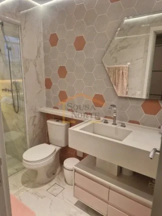 Imagem Apartamento no Tatuapé com 98 m², 2 dormitórios, sendo 2 suítes, 3 banheiros, varanda, cozinha a...
