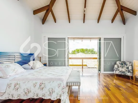 Imagem Mansão com arquitetura litorânea para locação de temporada no Terras de São José II