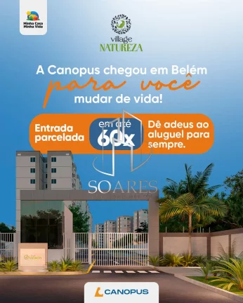 Imagem illage Natureza Belém – 2 Quartos, Vaga de Garagem e Estrutura
