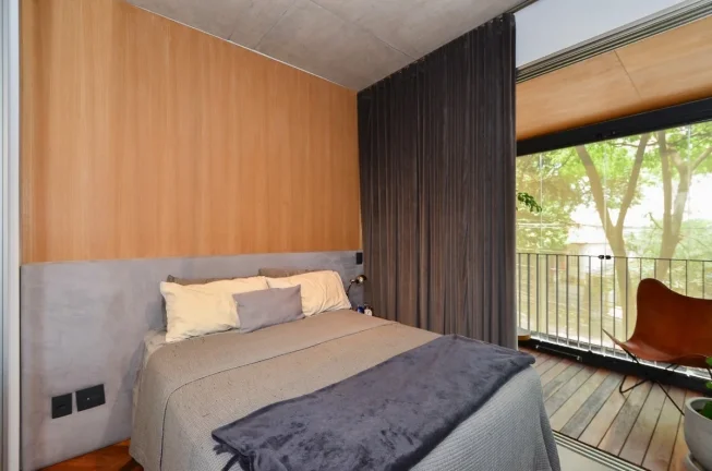 Imagem Studio Vila Mariana - 44M², 1 Dorm, 1 Vaga Demarcada, Varanda, Armários, Piscina, Churrascaria, Academia, Lavanderia Coletiva.