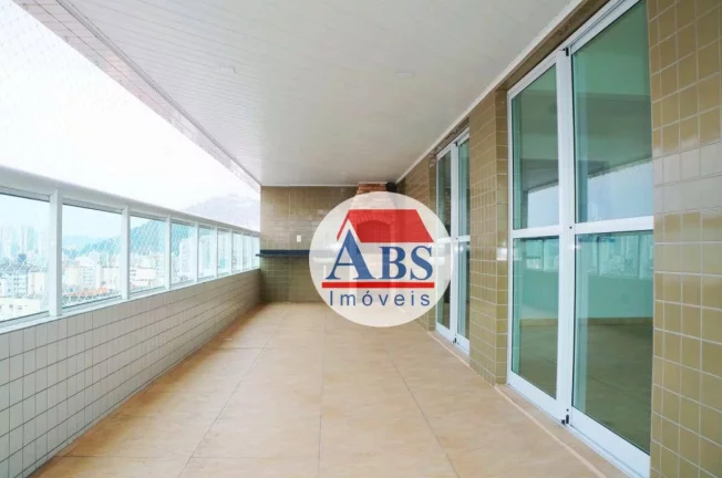 Imagem Apartamento com 2 dormitórios à venda, 70 m² por R$ 620.000 - Campo Grande - Santos/SP Lazer completo na cobertura