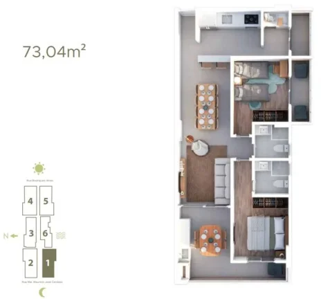Imagem APARTAMENTO COM 76.26 m² - FORTE - PRAIA GRANDE SP