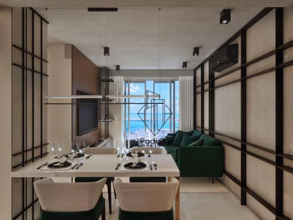 Imagem Apartamentos com varanda / sacada e área de lazer completa à 250m da praia de Intermares - AP2483
