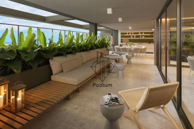 Imagem Apartamento térreo com Jacuzzi privativa a 90m da praia de Camboinha / Cabedelo - AP2049