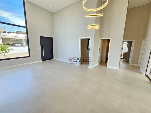 Imagem Casa de esquina em condomínio alto padrão, com 3 suítes e escritório à venda, por R$ 2.000.000 - Indaiatuba Interior de São Paulo
