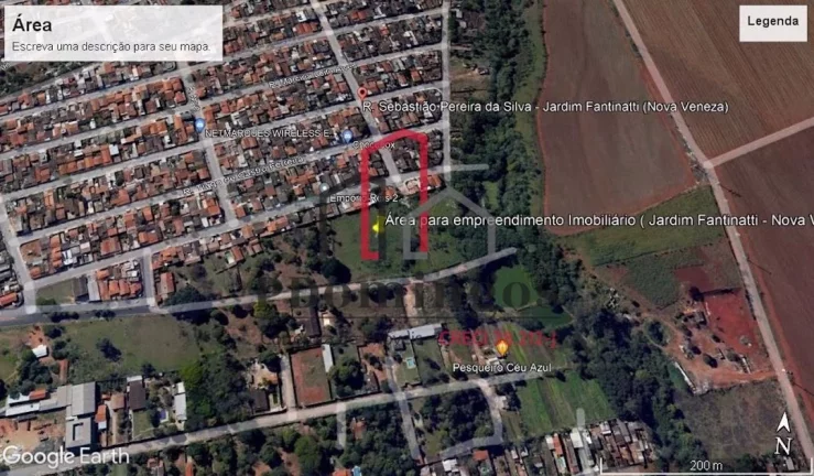 Imagem ÁREA À VENDA DE 33.300,00 M², PRÓXIMO A AVENIDA EMÍLIO BOSCO NO BAIRRO MATÃO - SUMARÉ - SP
