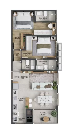 Imagem Milano 062 - Apartamento à venda no bairro Perequê - Porto Belo/SC