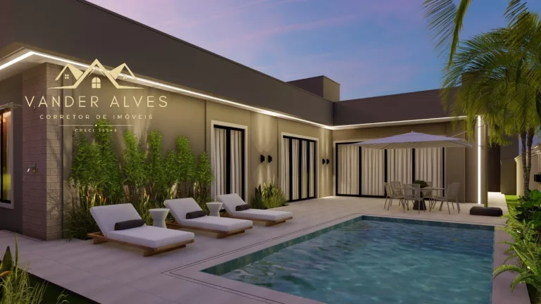 Imagem Casa em Condomínio de Luxo na Vila Shalon em Foz do Iguaçu-PR: 3 quartos, 3 suítes, 3 salas, 4 banheiros, 4 vagas, 230m².