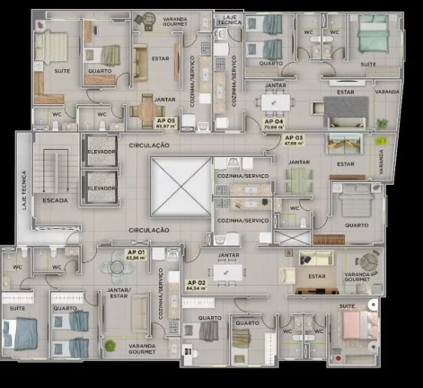 Imagem Apartamento com 2 dormitórios à venda, 70 m² por R$ 859.000,00 - Cabo Branco - João Pessoa/PB