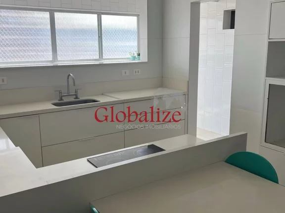 Imagem Apartamento à venda com 96m², 2 quartos, dependência, vista livre, vaga demarcada por R$640.000,00 no Campo Grande em Santos