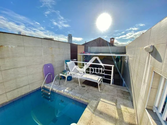 Imagem CASA TRIPLEX 3 SUITES COM PISCINA, 272 m² - venda por R$ 1.390.000 ou aluguel por R$ 8.000 - pacote - Embaré - Santos/SP