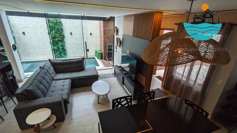Imagem Aluguel Juquehy - Casa decorada na rua da praia, com 4 Suítes, Pisc,ina Priv., Academia, Serv. de Praia, máx. 10 pessoas | Juquehy Imobiliária