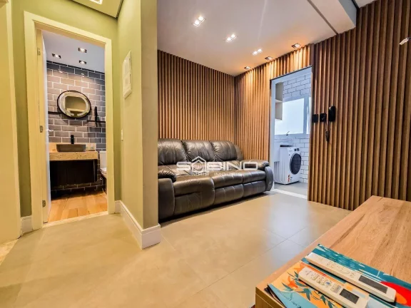 Imagem Apartamento Pé na areia à Venda no Edifício Blue Waves, com 3 dormitórios 1 suíte 87m² - Riviera de São Lourenço - Bertioga SP