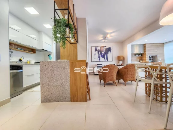 Imagem Apartamento Pé na Areia para Locação, com 3 Dormitórios 1 Suíte 123m² - Riviera de São Lourenço - Bertioga SP