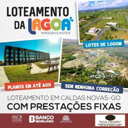 Imagem Lotes Parcelados Lagoa Golden Park com 1.000 Metros