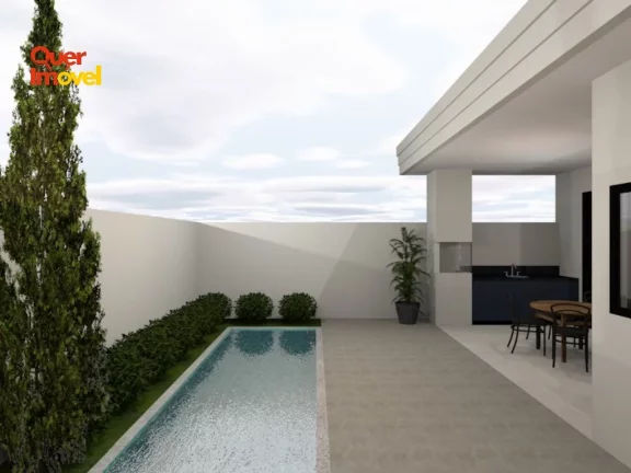 Imagem Linda Casa em Condomínio à Venda em Ribeirão Preto-SP, no Bairro Reserva San Pedro: 3 Quartos, 3 Suítes, 4 Banheiros, 144m².