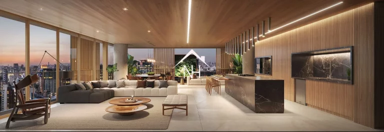 Imagem Apartamento na Vila Olímpia de 355m c/ 4 suítes,4 vagas,hall privativo,amplo terraço gourmet,piscina,sauna,deck,brinquedoteca,spa,playground,fitness