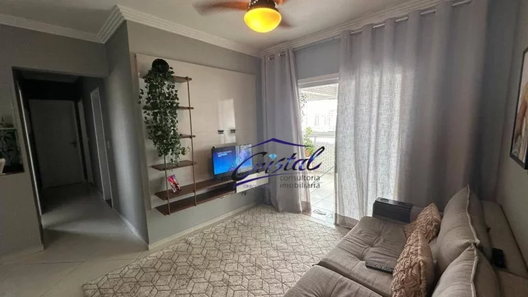 Imagem Apartamento com 3 dormitórios à venda, 101 m² por R$ 780.000 - Guilhermina - Praia Grande/SP