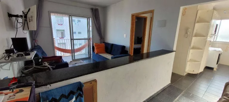 Imagem Apartamento com 1 dormitório à venda, 54 m² por R$ 320.000,00 - Real - Praia Grande/SP