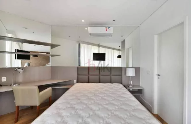 Imagem Apartamento mobiliado com 1 quarto à venda, 62 m² e 2 vagas - Vila Olímpia