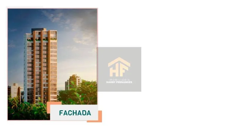 Imagem Flat de Lançamento com 1 quarto, localizado em Casa Amarela, Recife - Pernambuco.