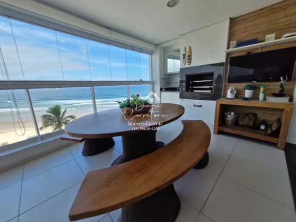 Imagem Apartamento frente mar reformado com varanda gourmet e lazer, Enseada.
