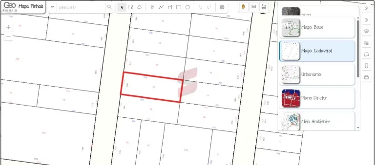 Imagem TERRENO à venda com 600m² por R$ 750.000,00 no bairro Emiliano Perneta - PINHAIS / PR