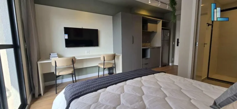 Imagem Studio pronto para morar de 26m2 perto do metrô Alto da Boa Vista - ótimo para morar e investir
