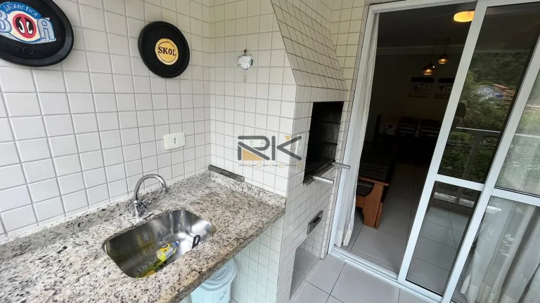Imagem APARTAMENTO PRAIA GRANDE com 2 dormitórios,1 suíte,1 vaga de garagem,varanda gourmet com churrasqueira
