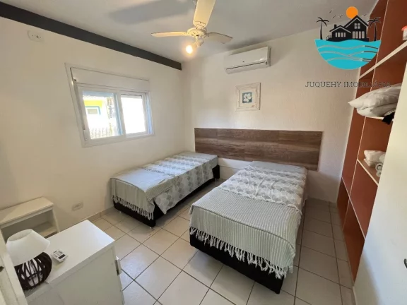 Imagem Casa Aluguel Temporada - Condomínio com 3 suítes, 250m da praia - Acomodação máx. 8 pessoas | Juquehy Imobiliaria